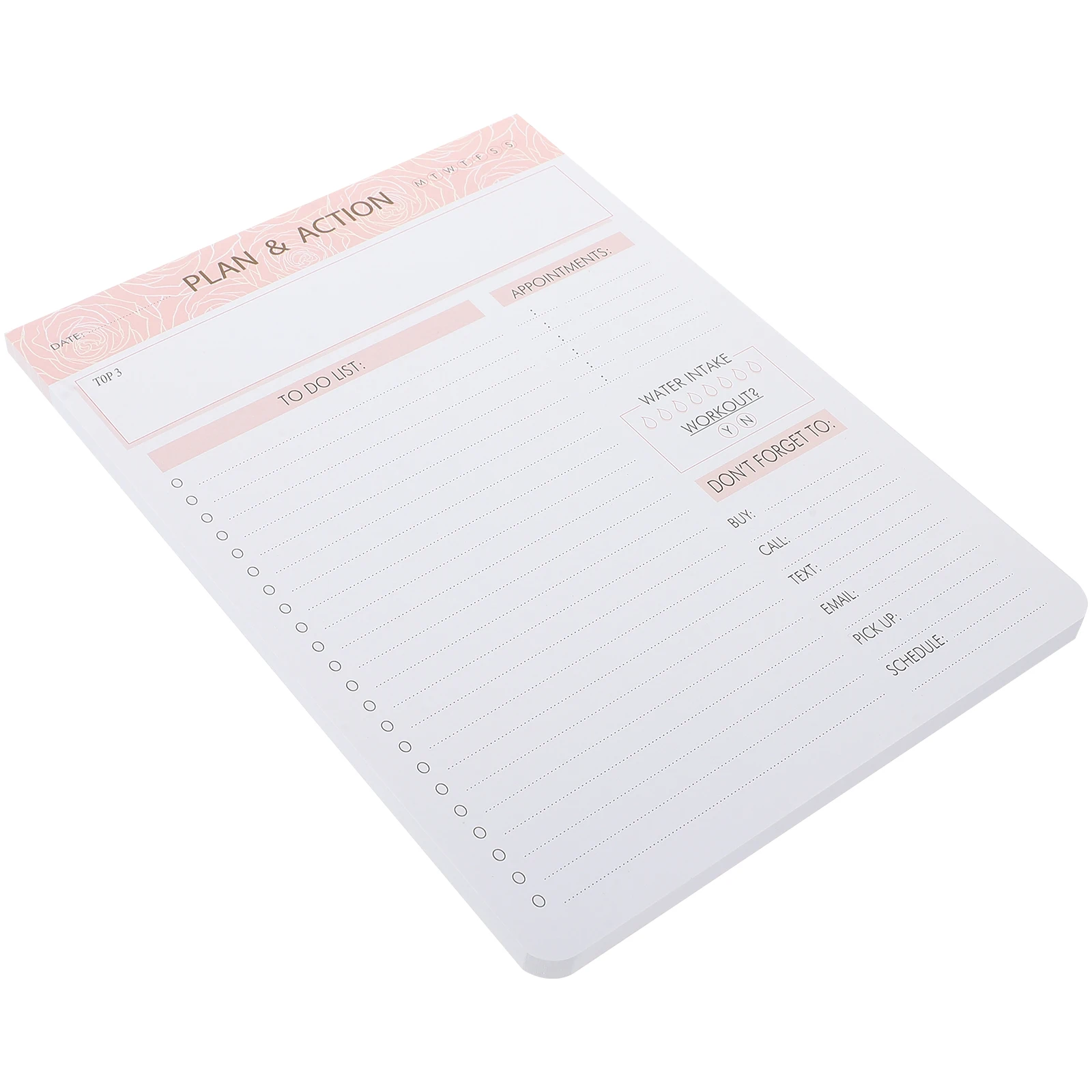 Pink Writing Pad Small Note Travel Portable Memo Pads Notebook Daily Planner Household Planner Notepad Convenient