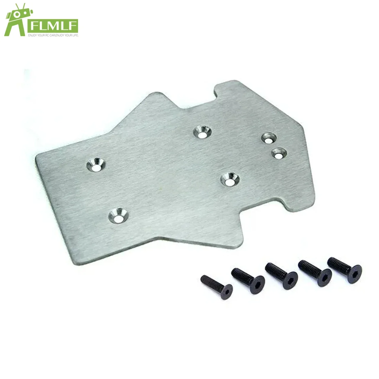 

Stainless Rear Bottom Steel Plate Reinforcing Protection Plate Chassis Shield Plate Fit for 1/5 Losi 5ive T Rovan LT KingmotorX2