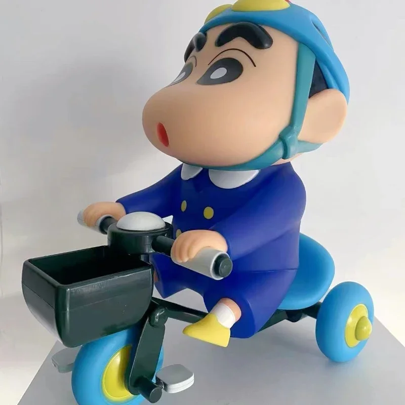 Crayon Shin-Chan Anime Doll Spring Day Five Small Bicycle Shaped Handset Cute Trendy Play Handset Decoration Toy Gifts Boy