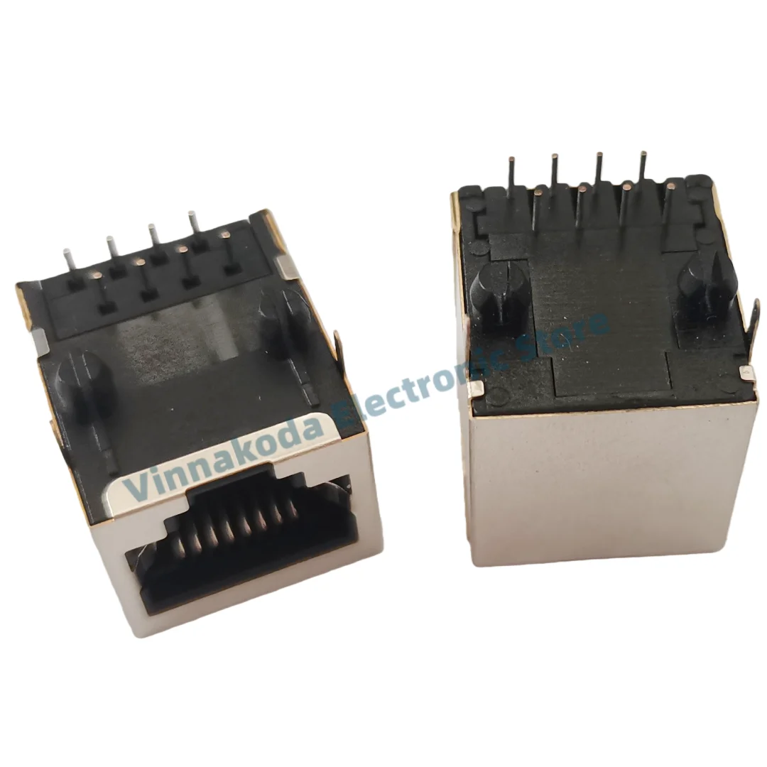 10 pçs/lote RJ45 Rede Ethernet 8P8C Soquete Fêmea 8Pin DIP PCB Conector de Montagem Melhor qualidade