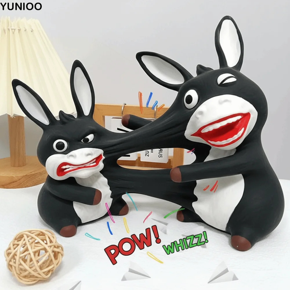 Indestructible Squeeze Toy Slow Rising Silicone Stress Relief Toy Soft Material Donkey Donkey Shape Squeeze Toy Anti Stress