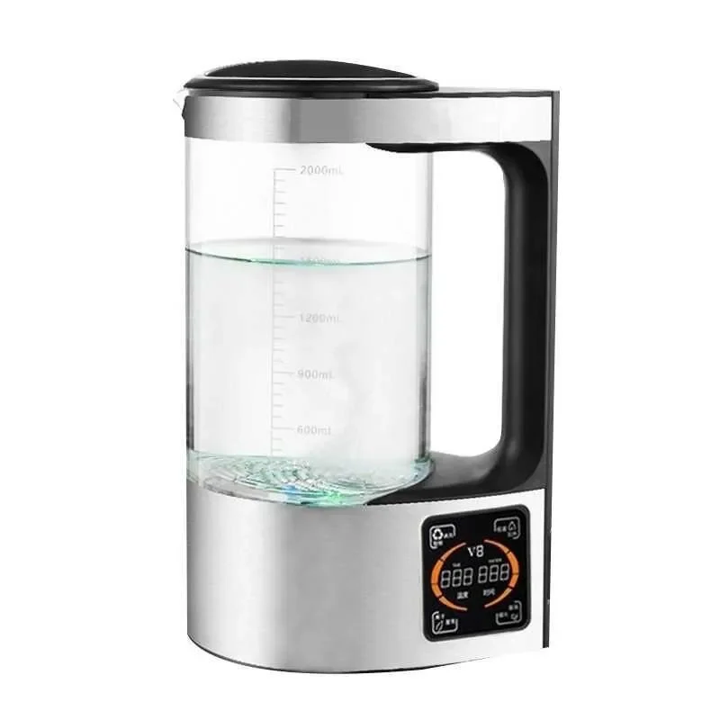 ماكينة تأين المياه القلوية ، زجاجة هيدروجين غنية ، قابس لنا وأوروبي ، قائمة إنجليزية ، من من من من من من من من من من من من من الخارج ، 2 لتر