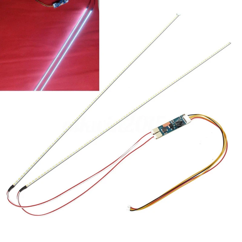 2 Pcs Led Backlight Strip Kit Update Laptop Monitor Dimmable Tools Accessories - 450Mm & 290Mm