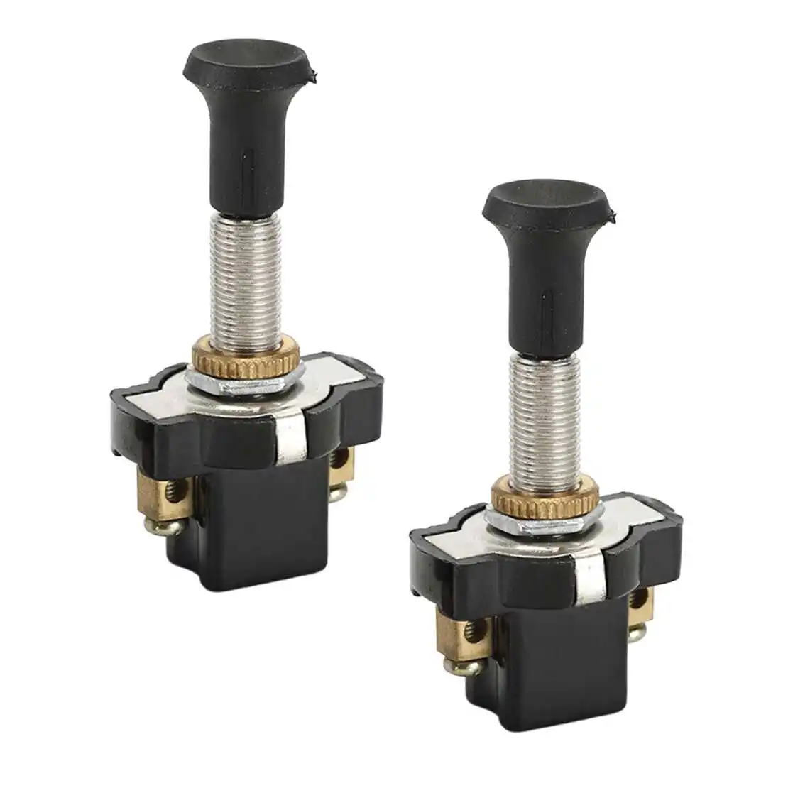 

2Pcs 12V 20mm Thread Mount Electrical Vehicle Auto Car Universal On-Off Push-Pull Switch