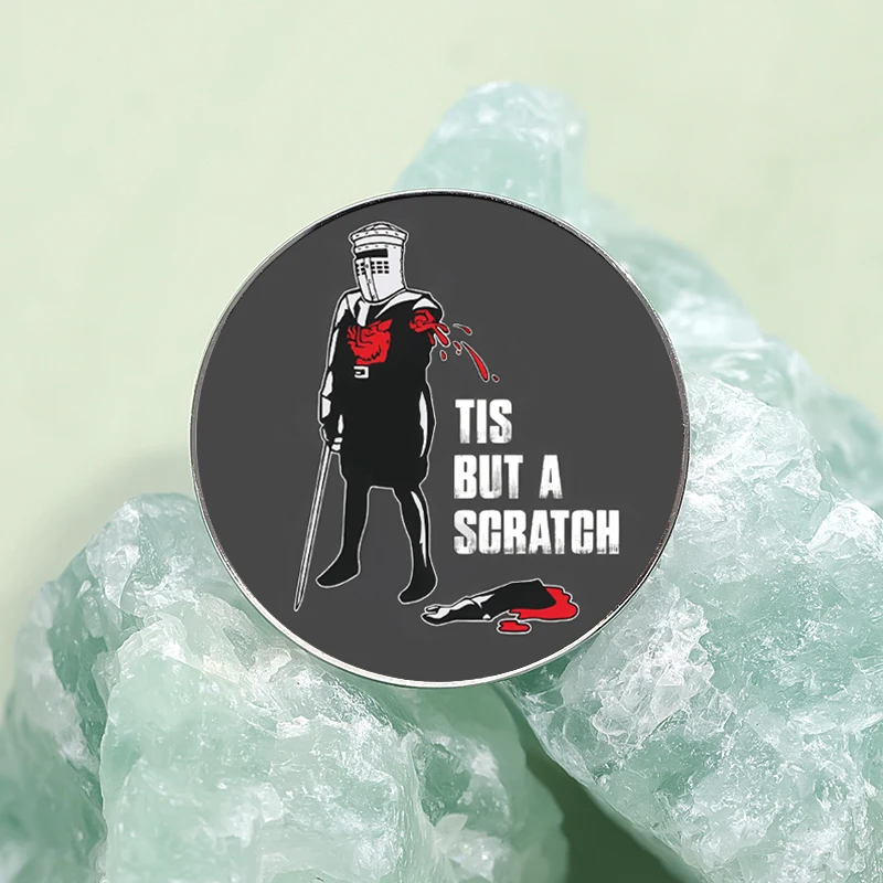 Tis aber ein Kratzer Punk Emaille Pins Horrorfilm Metall Broschen Revers Abzeichen Party Kleidung Schmuck Zubehör für Freunde Geschenk