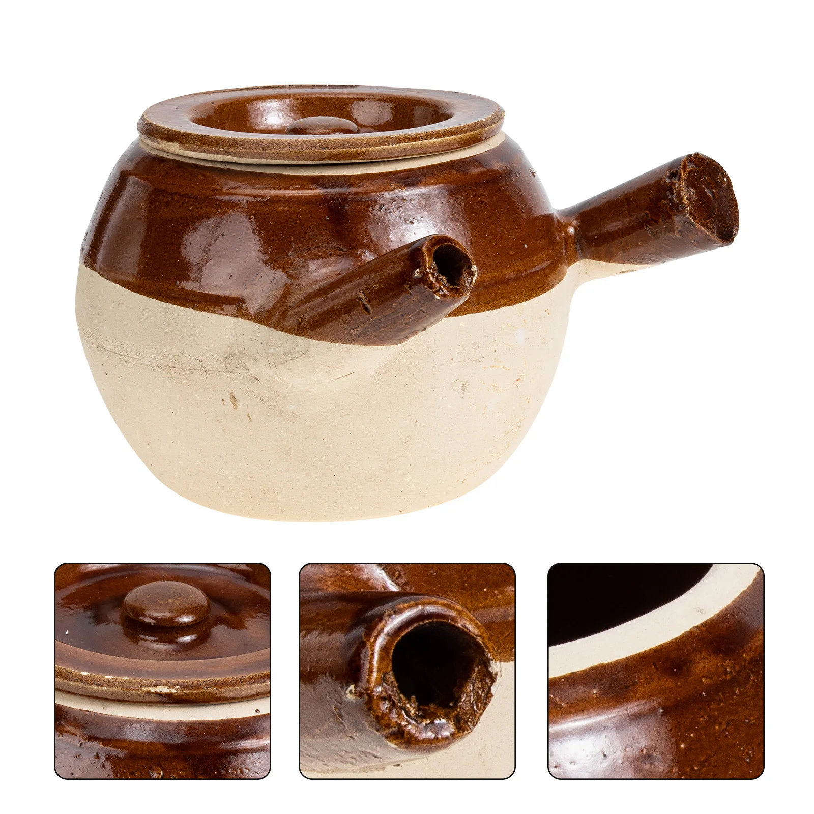 

Clay Pot for Cooking Medicine Pottery Chinese Medicine Cooker Traditional Stew Pot Stove Boiling Casserole