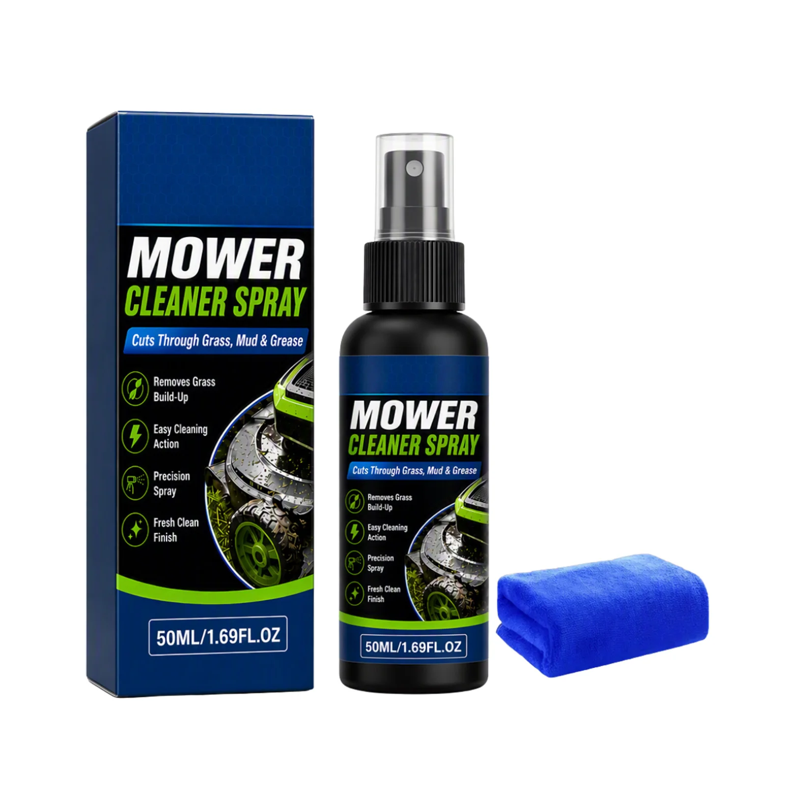 Lawn Mower Cleaner Spray Grass Cuttings Oil Stains Remove Reduce Clumping Rust Multi Purpose Garden Power Tools Cleaning Liquid