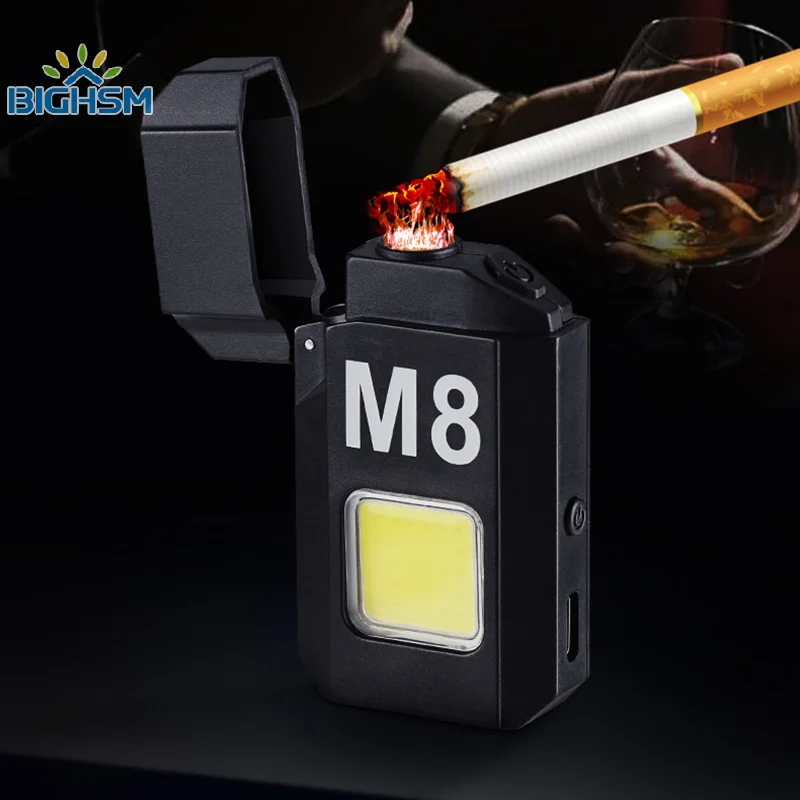 Portable Rechargeable Arc Light-er Lighting Light Mini Outdoor Multi Functional Waterproof Flashlight Keychain Lights