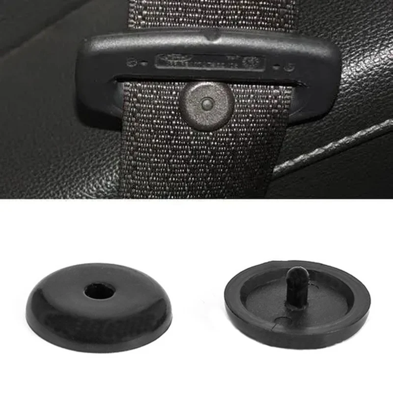 Bouchon de ceinture de sécurité Automobile, 10 pièces, boucle d\'espacement, limite d\'arrêt, bouton antidérapant en plastique, intérieur de voiture