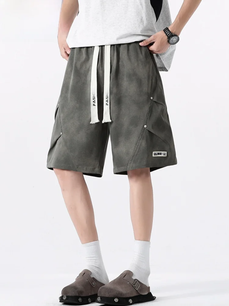 MoChao ملابس العمل الأمريكية حجم كبير orts الرجال الصيف العصرية رقيقة السراويل المتوسطة فضفاضة تنوعا الرياضة خمسة أرباع السراويل