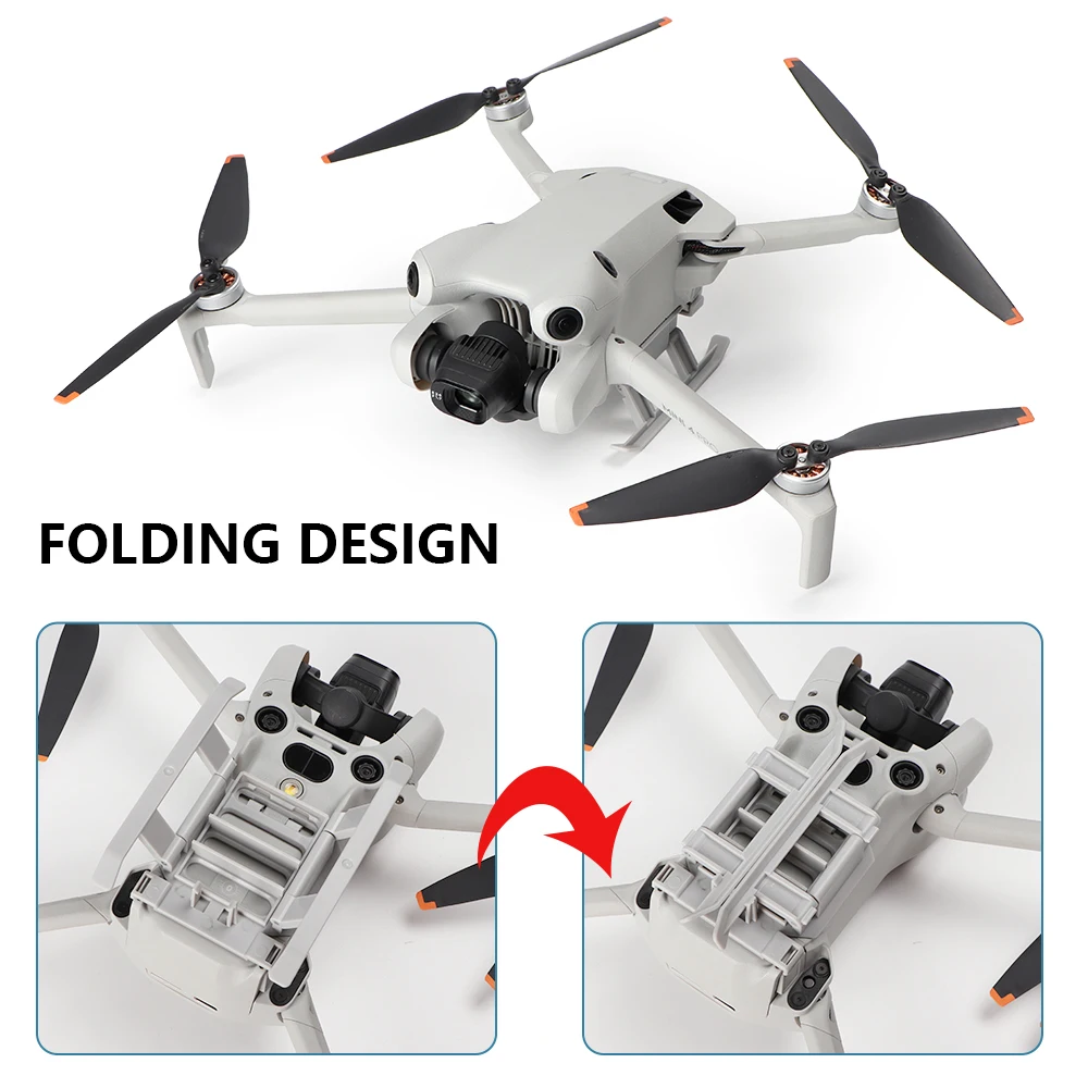 Folded Landing Gear For Mini 4 Pro Highten 30mm Extension Support Leg Protector Stand For DJI Mini 4 Pro Drone Accessories