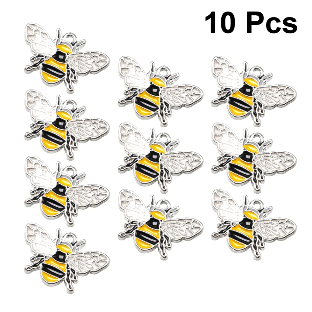 

10 Pcs Pendant DIY Crafts Charms Earrings Silver Pendants Alloy Jewelry Making Necklace Supplies