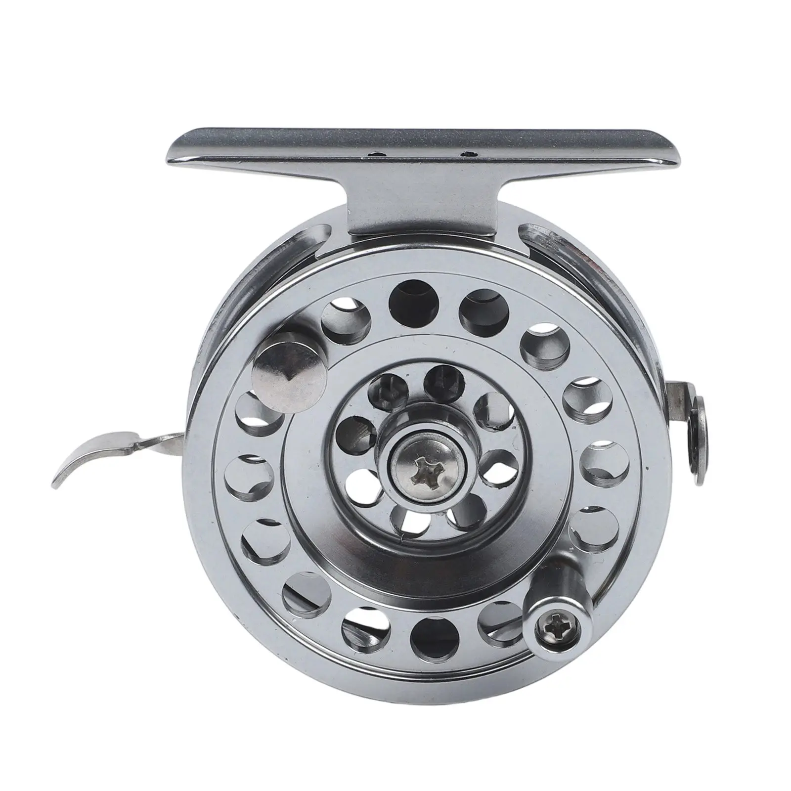 Right Hand Specific Aluminum Fishing Reel with 1 1 Gear Ratio and Distinctive Click for Sound for Easy Line Control