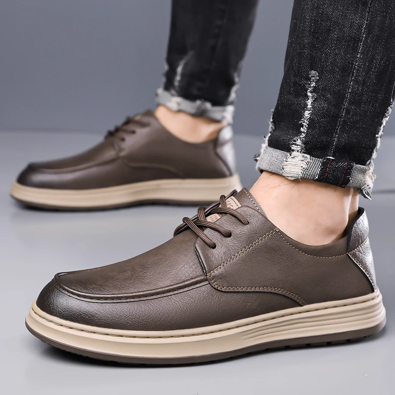 Men Shoes Fashion Casual Male Footwear Gentleman Leather Shoes Dress Shoes