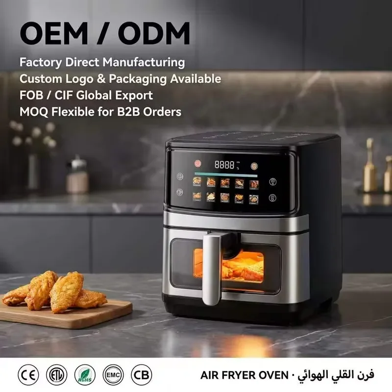 For Oil Portable Air Fryer 6L 12 Litres Electric Digital Touch Multifunctional Fryers From China Smart Air Fryer