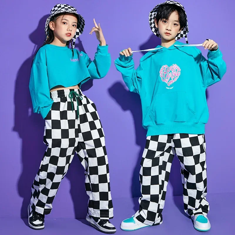 

Jazz Dance Suit Children Hiphop Street Dance Clothes Boys Girls Hip Hop Costumes Kids Street Dance Suits Modern Outfit