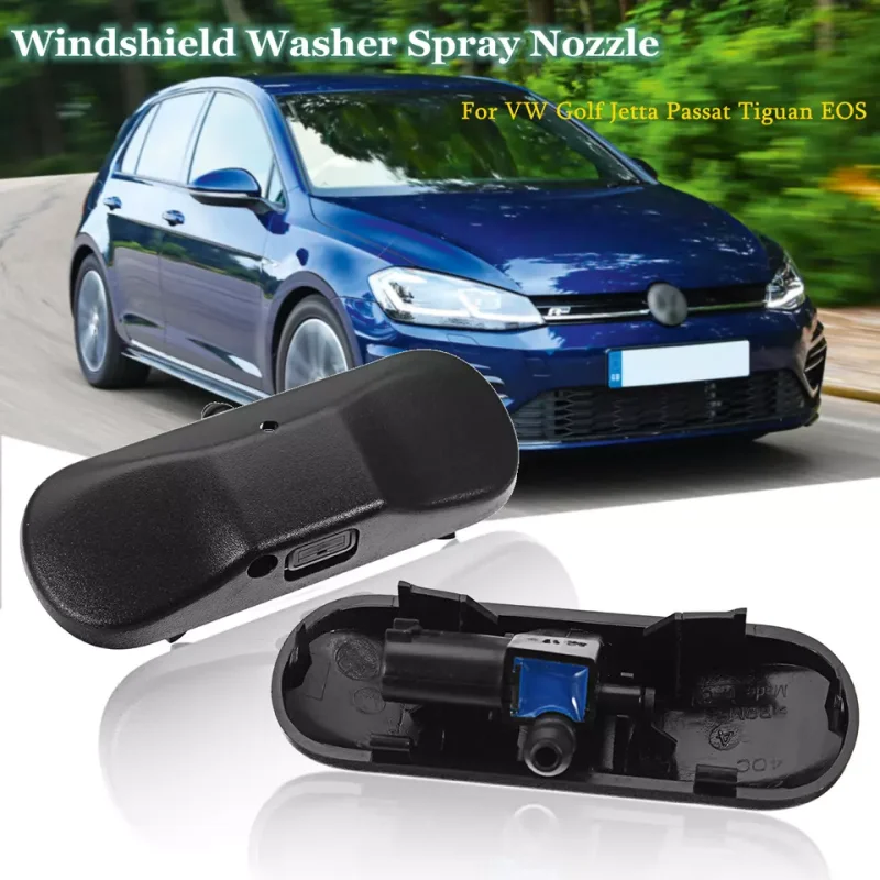 2PCS Car Front Spray Glass Water Nozzle 5M0955986C For Audi A1 A3 A4 A5 A6 A7 A8 Q5 Q7 VW Passat B7 B6 Caddy Golf MK5 MK6 Tiguan