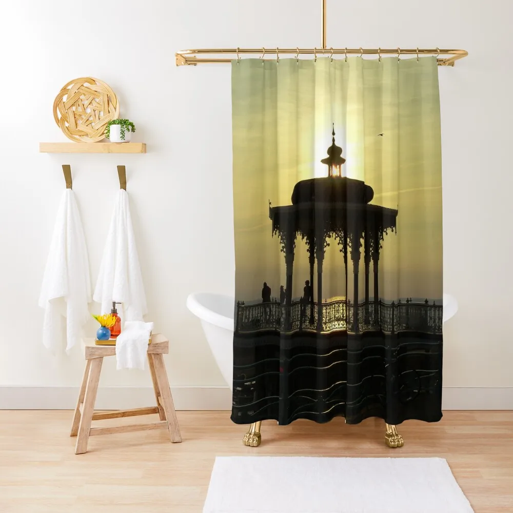 

Victorian Bandstand - Brighton Beach Shower Curtain Curtain For Bathrooms Luxury Bathroom Curtain