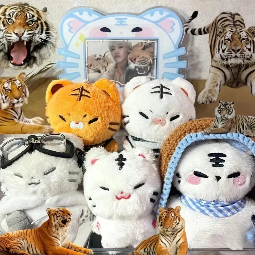 Kpop Idol 17 Hoshi Animal Tiger  Plush Dolls Stuffed Bag Charm