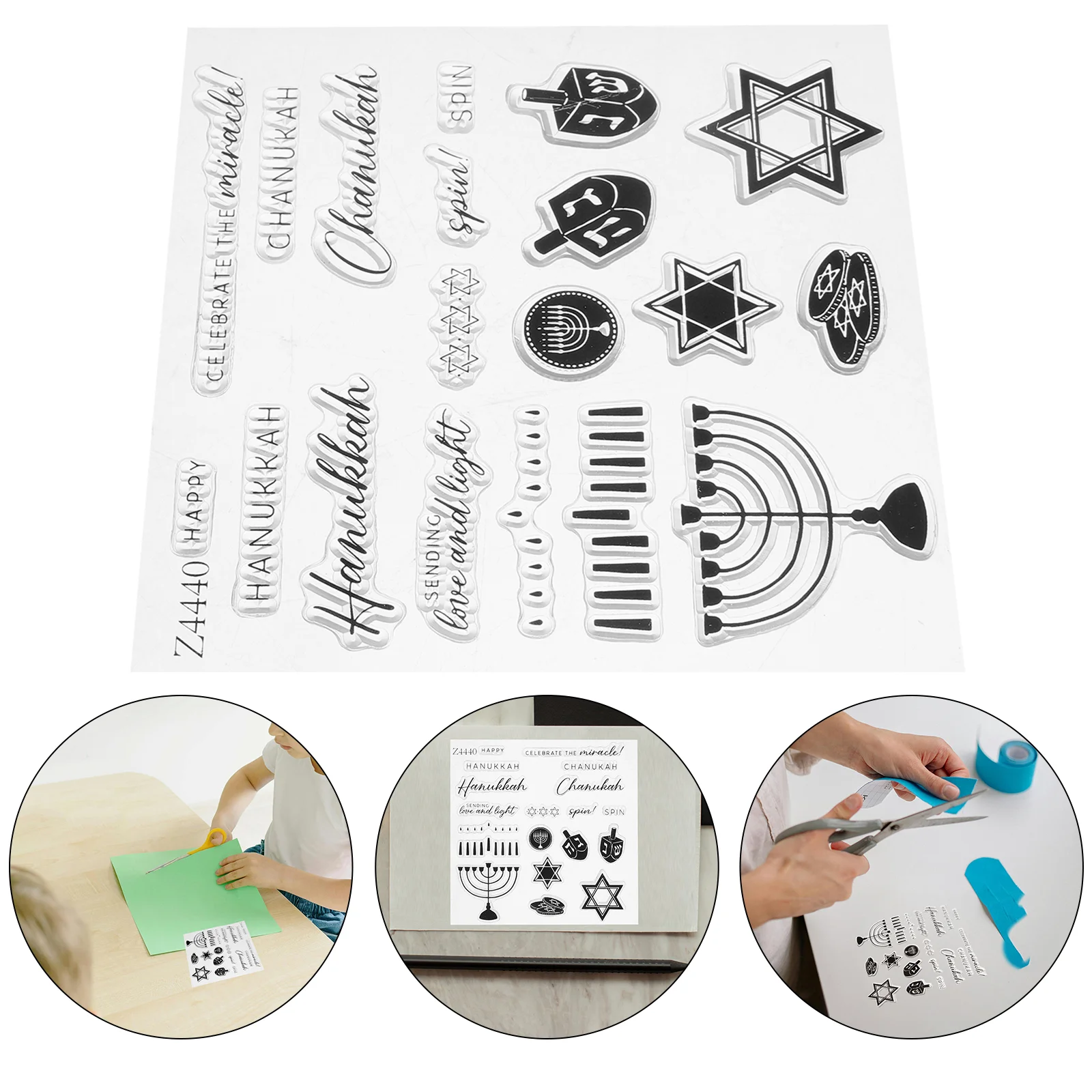 Hanukkah Die Card Making Stamps for DIY Handmade Seals Journal Holder Journaling Silicone Vintage