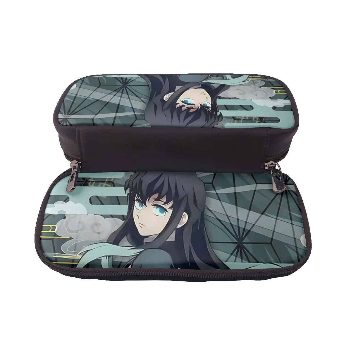 

Muichiro Tokito Kimetsu No Yaiba кожаный пенал для мальчиков и девочек школьная коробка для ручек пенал канцелярские принадлежности сумка-держатель для ручек