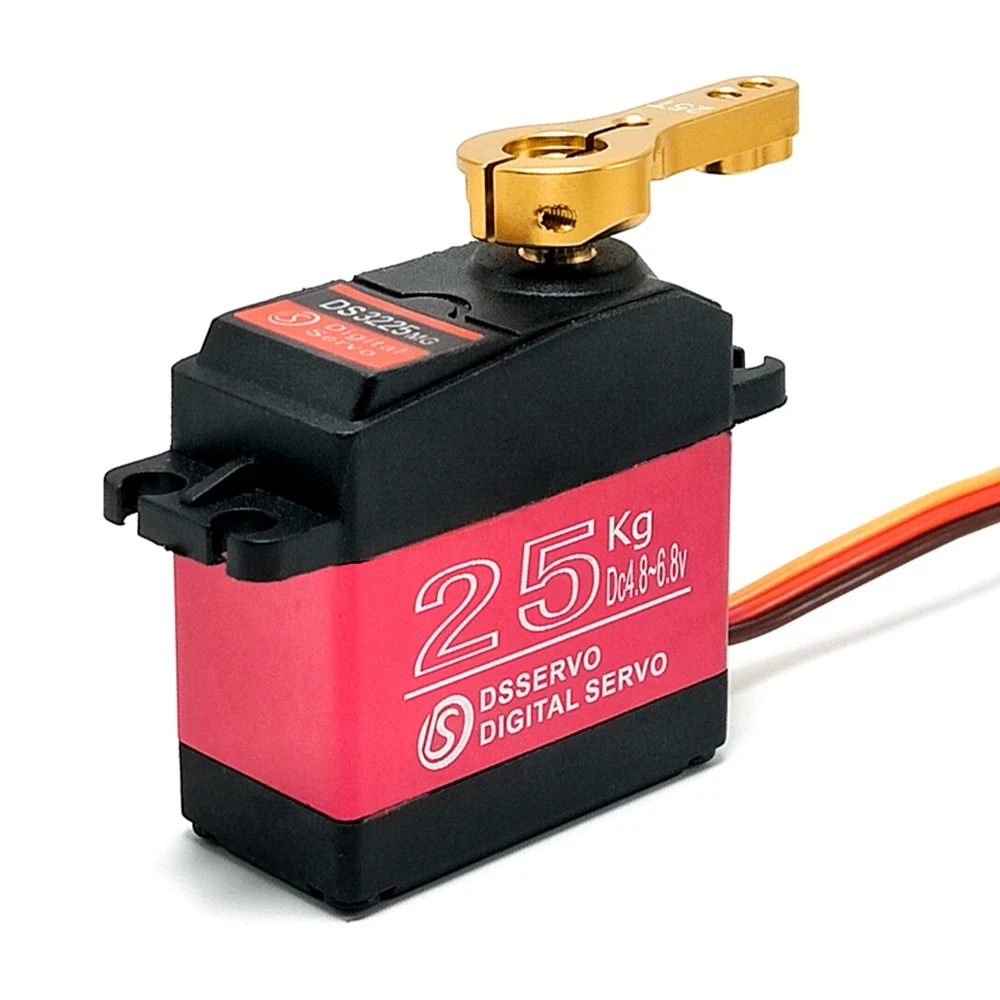 

DSSERVO DS3225 Servo 25KG Metal Gear Digital Servo High Torque Waterproof Digital Servo For 1:8/1:10/1:12 RC Cars Spare Parts