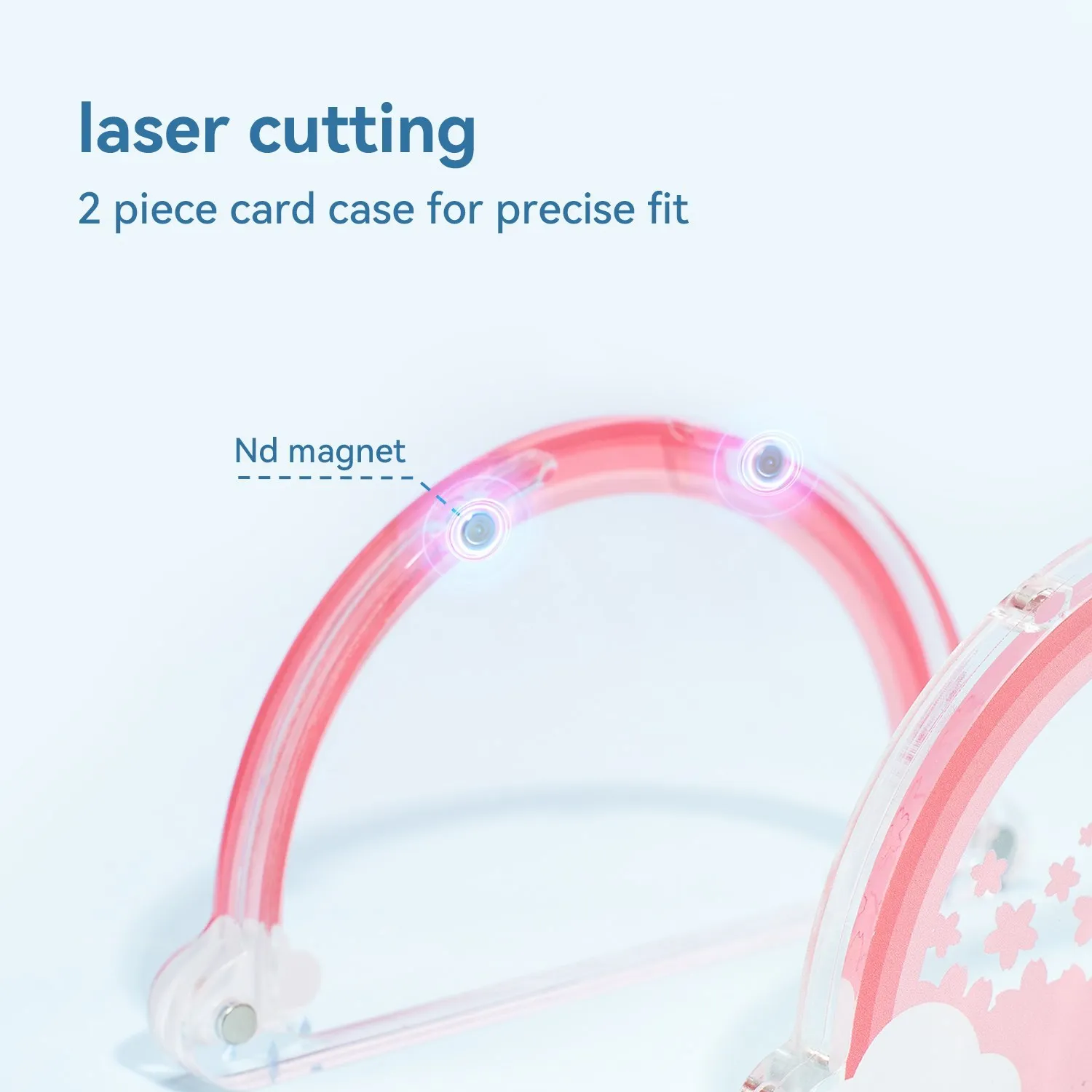 GeekShare 카와이 레인보우 닌텐도 스위치 엄지 스틱 캡 보관 상자, 엄지 그립 캡용 마그네틱 아크릴 상자, NS 액세서리, 신제품