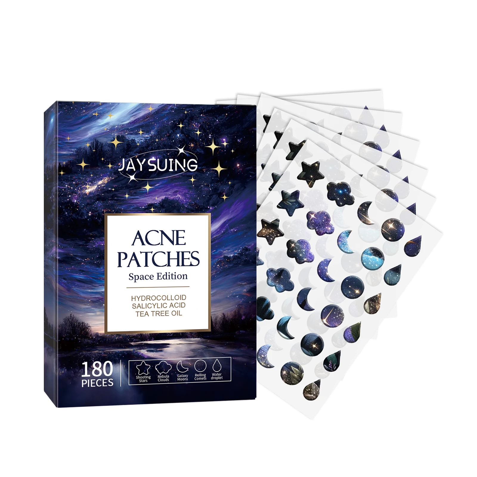 

Jaysuing Acne Patch Fade Closed Mouth Acne Clear Acne Waterproof Breathable Repair Acne Muscle Pattern Acne Patch 1pcs