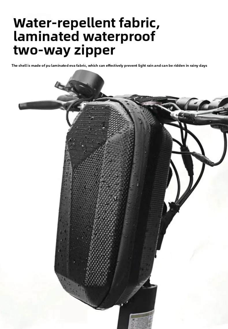 4L Elektroroller-Fronttasche Fahrrad-Lenkertasche Große Kapazität Hartschalen-Hängetasche Wasserdichtes Elektroroller-Zubehör – Detail 7