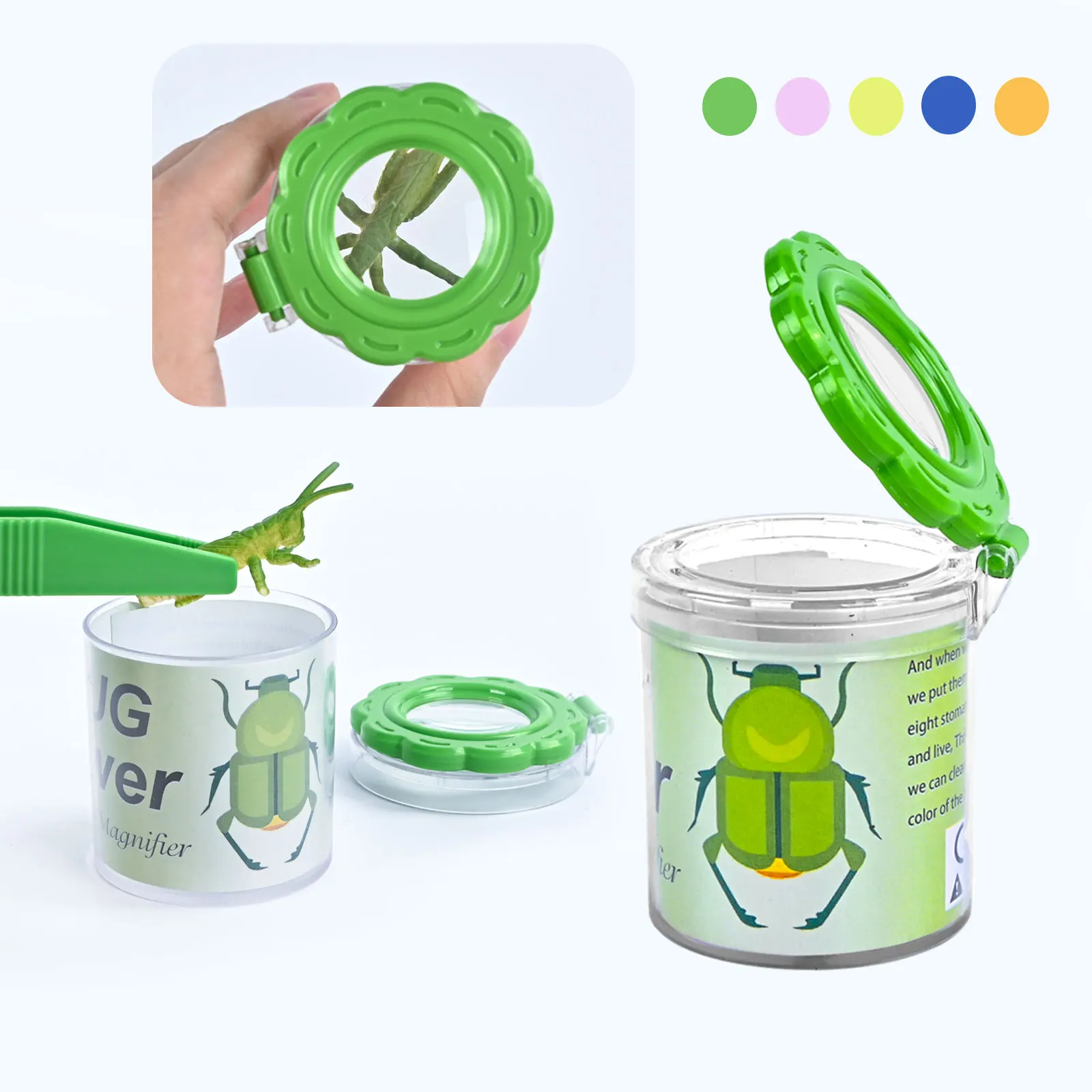 Children'S Insect Observation Box, Outdoor Exploration, Tadpole Insect Collection Box, Clip Catching Butterfly Feeding Box