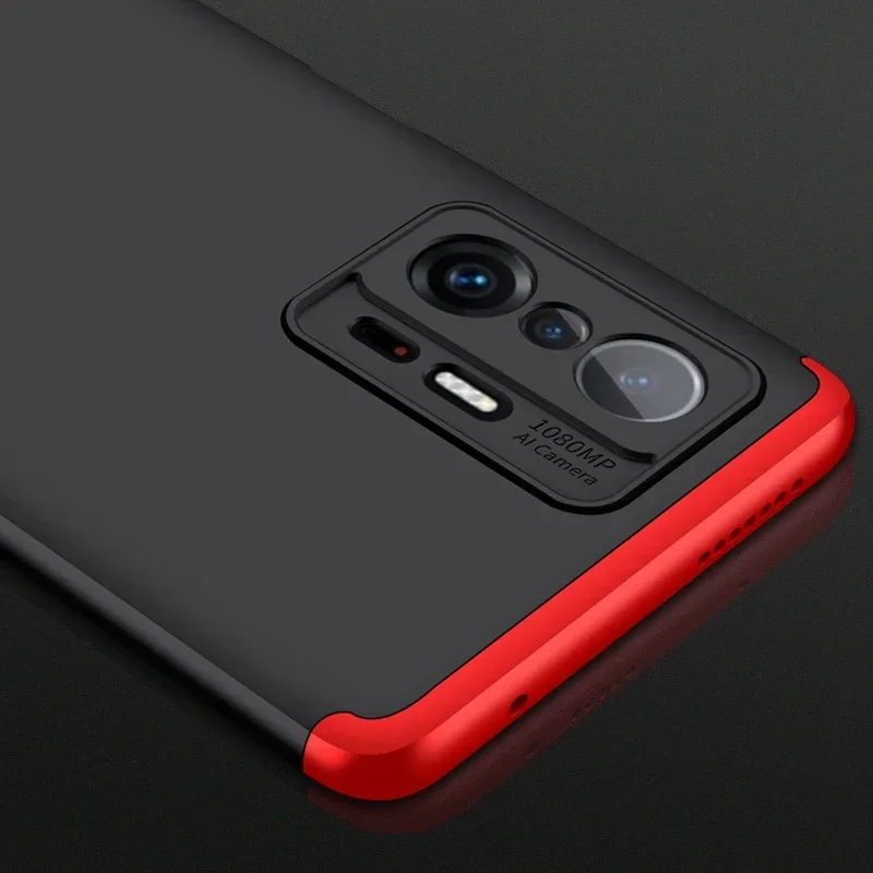 Shockproof Armor Plastic Case For Xiaomi Mi 11T Pro Full Protection 3 in 1 Hard Matte Phone Cover For Xiaomi 11T 10T Pro Case