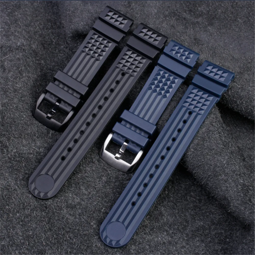 Silicone Watch Strap Sport Diving Rubber longer men‘s Wrist Band Bracelet Accessories for Seiko Citizen casio watchband 20m 22mm