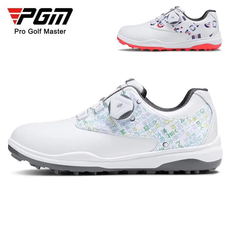 

PGM New Golf Ladies Sneakers Anti-Slip Sneakers Knob Shoe Laces Microfiber Leather Shoes