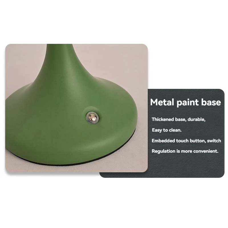 2W LED Mushroom Lamp USB Charging Desk Lamp For Bedroom Atmosphere Decorative Desk Lamp