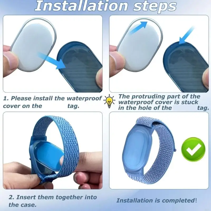 Q6PA Commute Carry Wristband Sleeve Full Cover Case, Soft Strap for Travel Use, Everyday Organization, and Variety