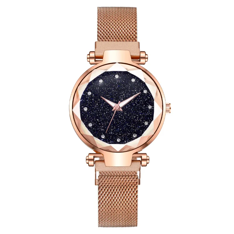 Trendy Women's Quartz Watch Lazy Starry Sky Surface Strap Female Watches Casual Ladies Watch Daily Wear Girl Gifts Student