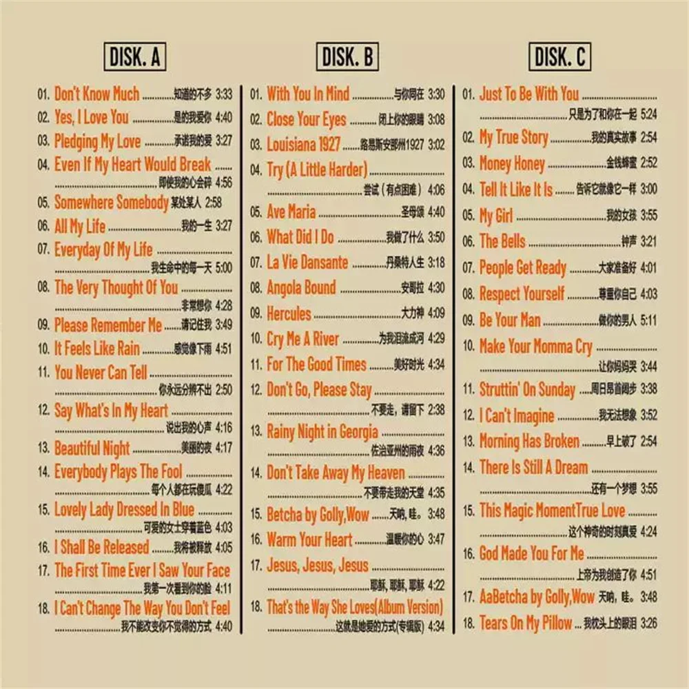 Aronville CD الأوروبية والأمريكية الكلاسيكية الإنجليزية البلوز الحب أغاني ضياع جودة الصوت أغاني السيارات قرص مضغوط