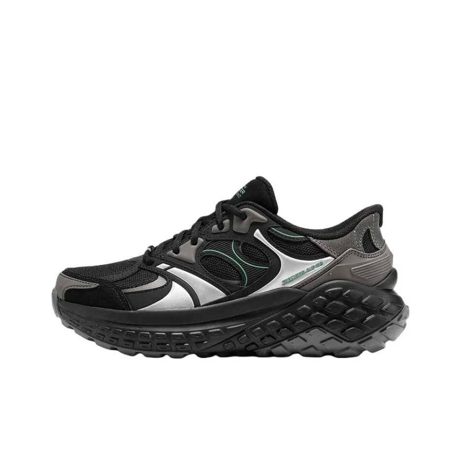 Skechers DLITES Abrasion Resistant, Breathable, And Lightweight Support 232753-BKSL