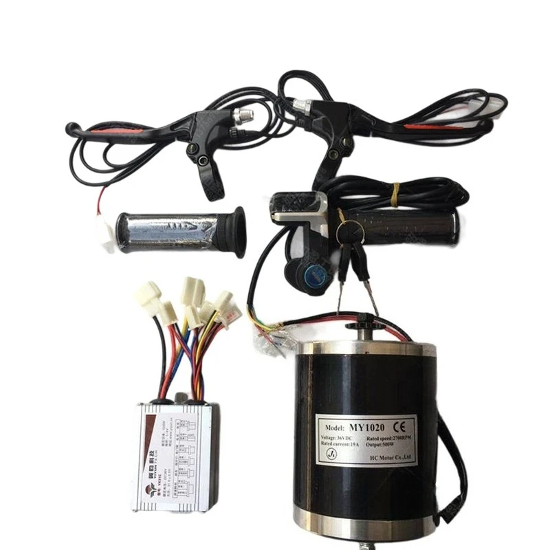 

High Speed Permanent Magnet DC Motor Conversion Kit 24V/36V/48V 500W Universal for Electric Scooter Folding E-Bike Commuter