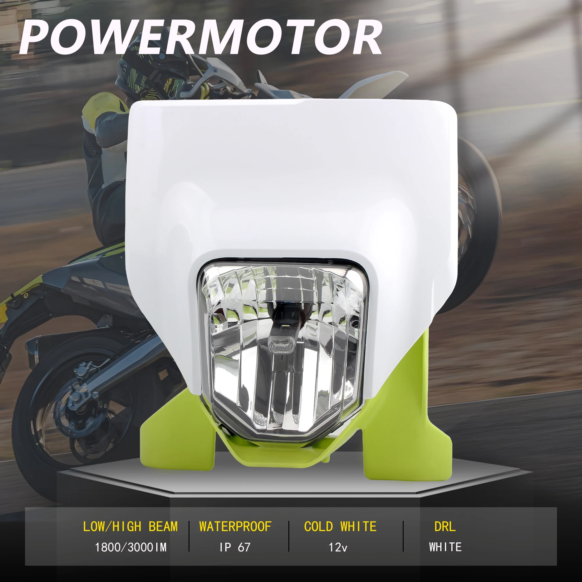 Motorcycle LED Headlight for Husqvarna TE FE FC TC 250 300 350 450 701 2024 Headlamp Plate Parts Enduro Motocross Dirt Bike