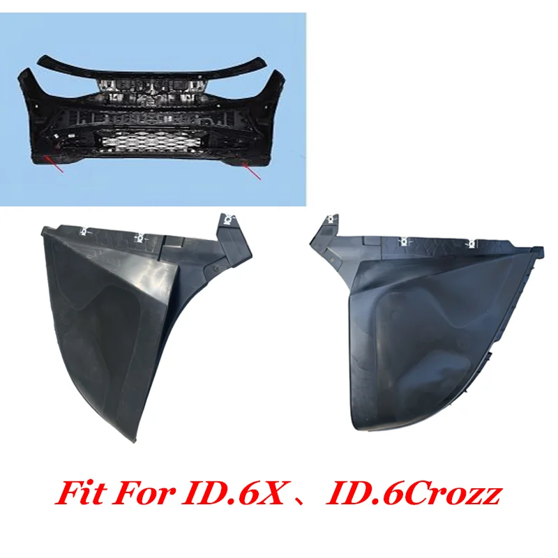 COVER PART. Grille. License Frame. Trim Plate. Satin Black For VW ID6X ID.6Crozz  12D 805 825 12D 805 826