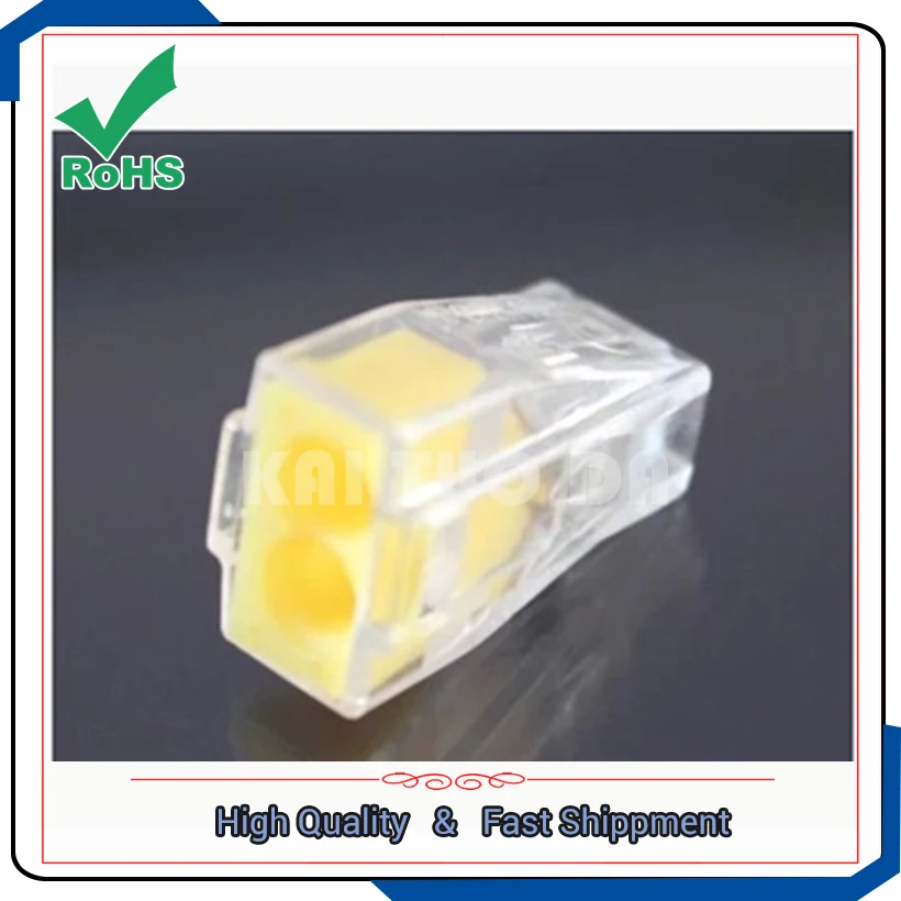 موصل PCT-102 موصل سلك صلب بفتحتين موصل طرفي كتلة طرفية صغيرة