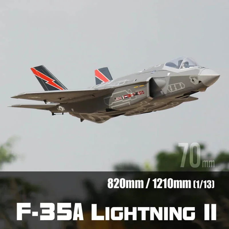 Freewing 70mm F35A Lightning II Ducted Fan EDF Jet RC Airplane Simulation Model Aviation Remote Control Aircraft Toys