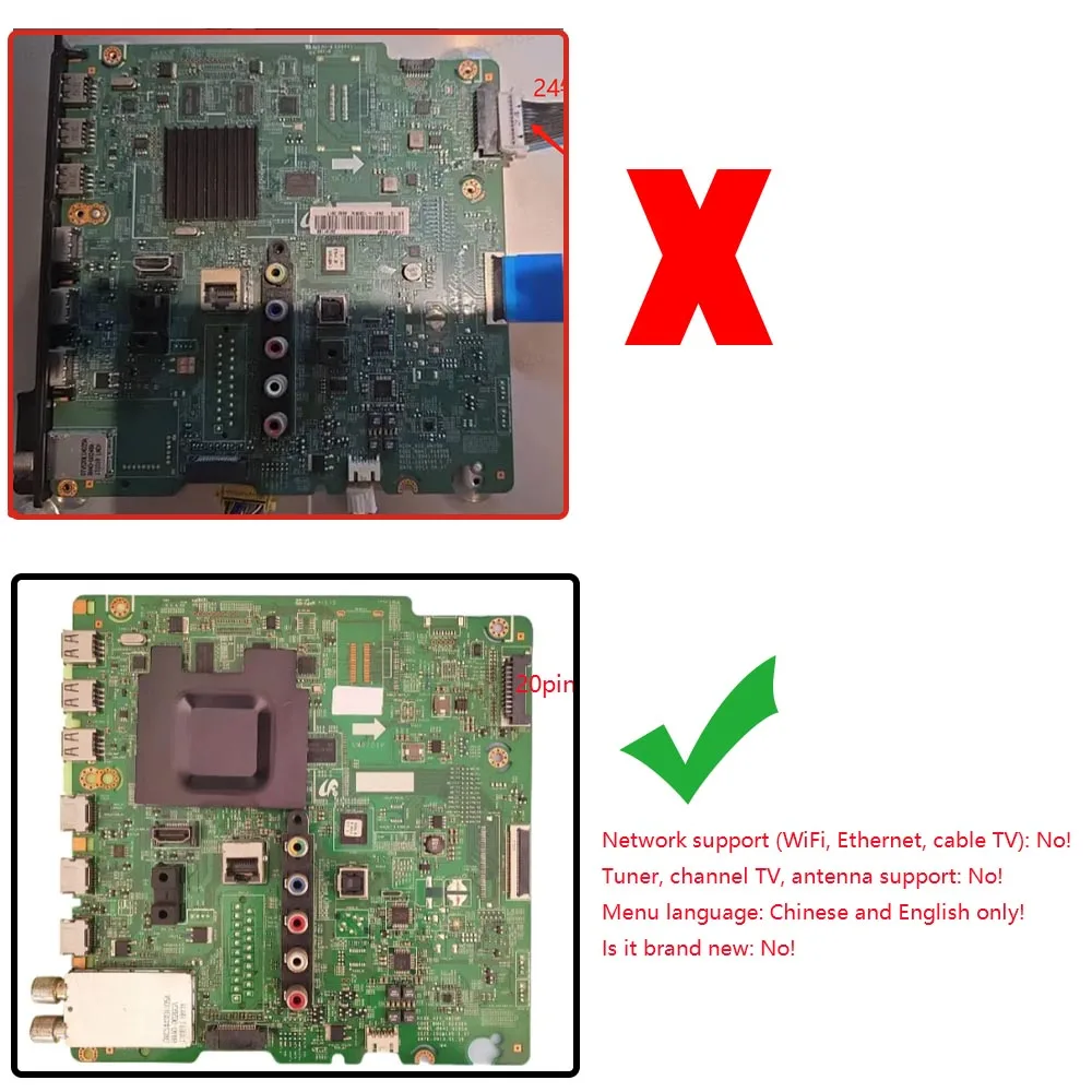 Placa-mãe para placa principal de TV, BN41-01958A, BN41-01958B, UE55F6400AK, UE55F6500, UE55F6800SSXTK, UE46F6510SS, UE55F6670SBXXU, UE75F6400