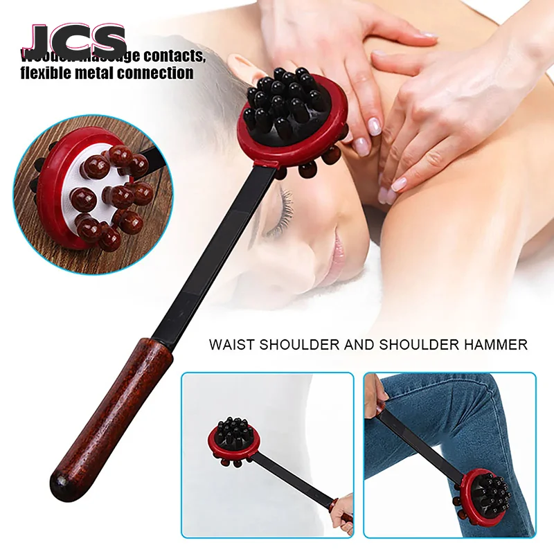 Wooden Massage Hammer Ergonomic Design Durable Portable Massage Hammer For Body Health Care Tool Manual Massager DIY