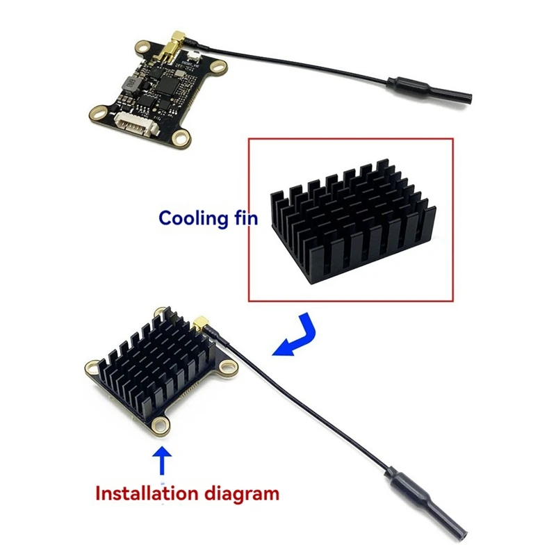 Fpv 5,8g 1,6 w vtx 48ch 1600mw unterstützt smart audio 2-6s fpv Audio-Video-Sender für fpv Racing RC-Drohne