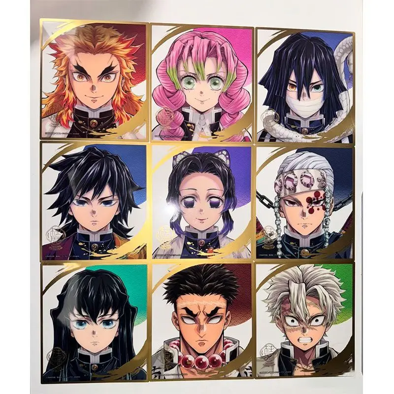 

Demon Slayer PVC Transparent Card Giyuu Anime Action Figures Cartoon Postcard Desktop Decorative Bookmark Cute Goods Toy Gift
