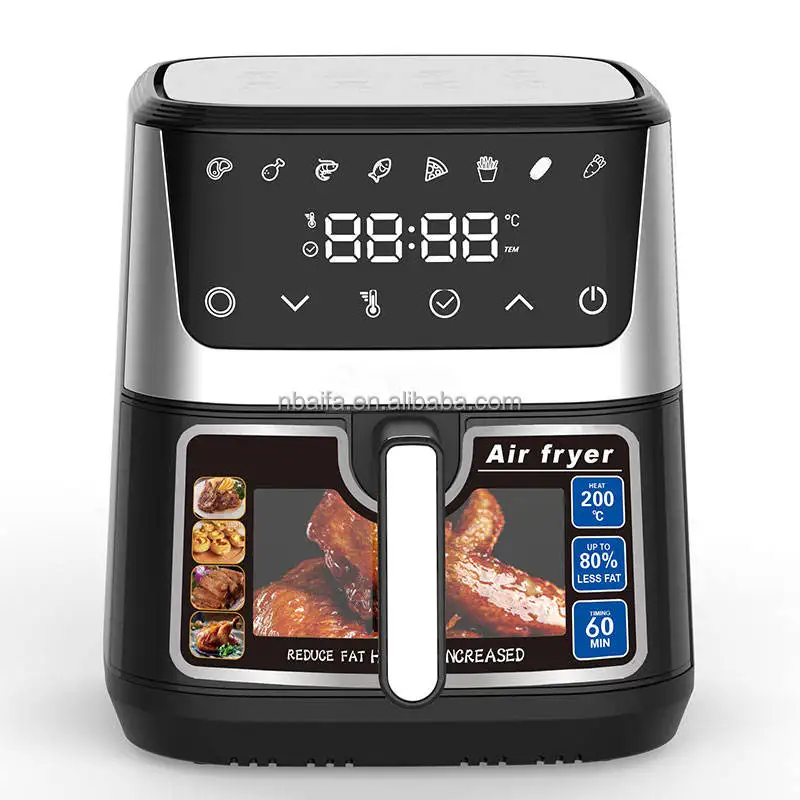 

2026 New Model Multi-functional Large Capacity 8l 10L Oil Free Smart Air Fryers Oven Electric Fryer Air Digital for Sale Microwa