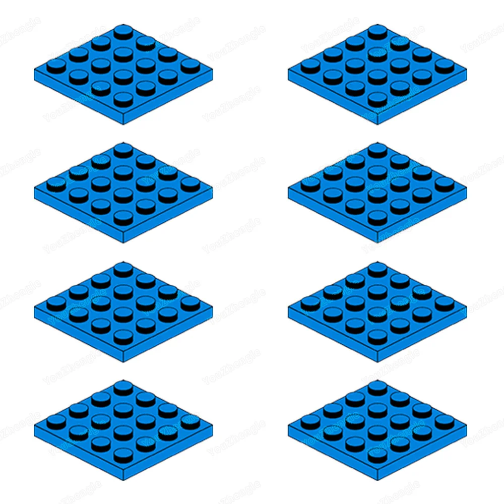 3031 Building Block Piastra di Base 4x4 Parti di Montaggio MOC Figure WW2 Scena di Strada Mecha Gear Scena Partita Modello Parti Regali Giocattoli FAI DA TE