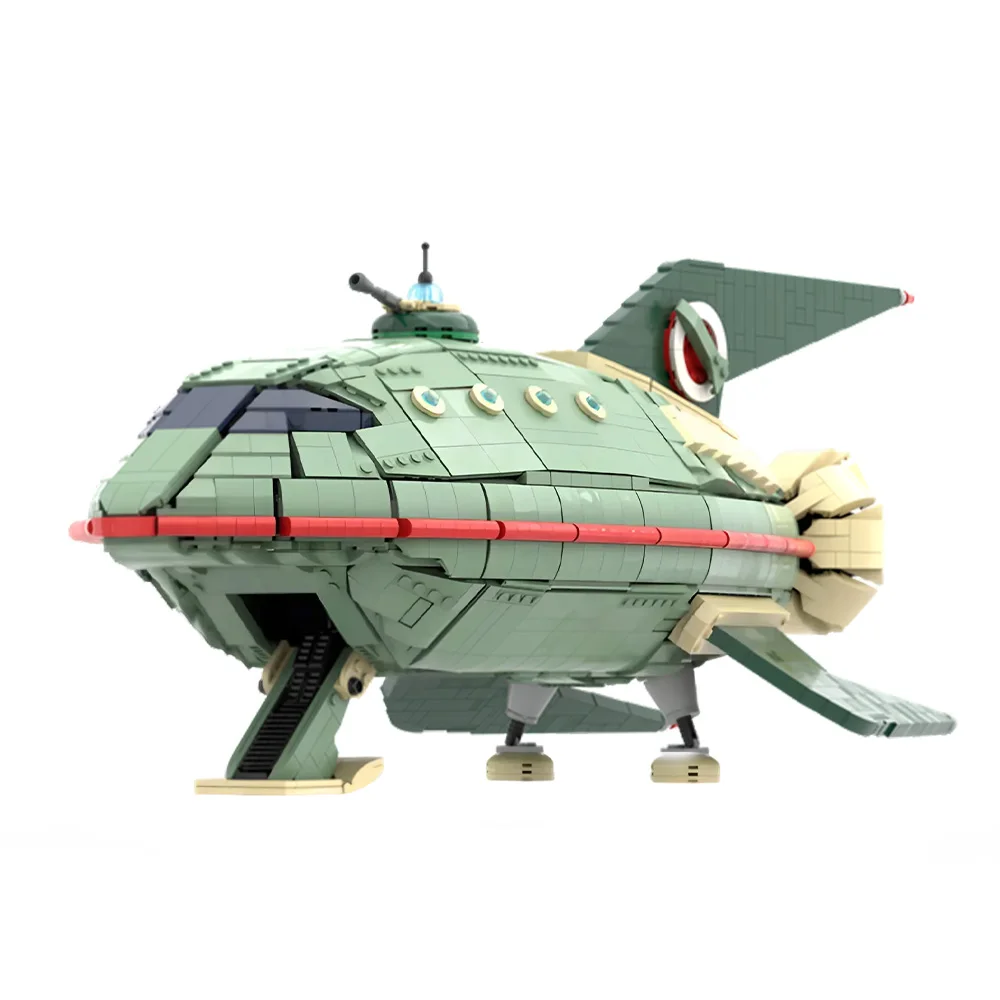 Gobricks MOC  Planet Express Building Blocks Model si-fi Interstellar Spacecraft Bricks diy Assembled Toy Children Gift